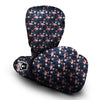 Flamingo Tropical Dark Print Pattern Boxing Gloves-grizzshop