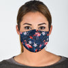 Flamingo Tropical Palm Leaves Hawaiian Floral Pattern Print Face Mask-grizzshop