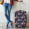 Flamingo Tropical Palm Leaves Hawaiian Floral Pattern Print Luggage Cover Protector-grizzshop