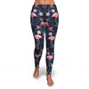 Flamingo Tropical Palm Leaves Hawaiian Floral Pattern Print Pattern Women Leggings-grizzshop