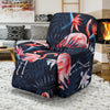 Flamingo Tropical Palm Leaves Hawaiian Floral Pattern Print Recliner Cover-grizzshop