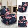 Flamingo Tropical Palm Leaves Hawaiian Floral Pattern Print Recliner Cover-grizzshop