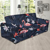 Flamingo Tropical Palm Leaves Hawaiian Floral Pattern Print Sofa Covers-grizzshop