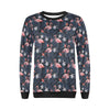 Flamingo Tropical Palm Leaves Hawaiian Floral Pattern Print Women Crewneck Sweatshirt-grizzshop