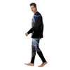 Floating Astronaut In Outer Space Print Men's Pajamas-grizzshop