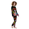 Floral And Frida Kahlo Print Women's Pajamas-grizzshop