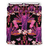 Floral Banana Leaves Elephant Print Duvet Cover Bedding Set-grizzshop