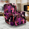 Floral Banana Leaves Elephant Print Recliner Cover-grizzshop