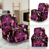 Floral Banana Leaves Elephant Print Recliner Cover-grizzshop