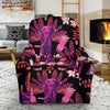 Floral Banana Leaves Elephant Print Recliner Cover-grizzshop