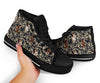 Floral Bunny Rabbit Pattern Print Men Women's High Top Shoes-grizzshop