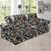 Floral Bunny Rabbit Pattern Print Sofa Covers-grizzshop