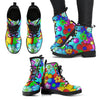 Floral Florist Ladies Marten Style Boots-grizzshop