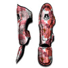 Floral Flower Pink Peony Print Pattern Muay Thai Shin Guards-grizzshop