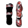 Floral Flower Pink Peony Print Pattern Muay Thai Shin Guards-grizzshop