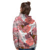 Floral Flower Pink Peony Print Pattern Women's Hoodie-grizzshop