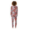 Floral Flower Pink Peony Print Pattern Women's Pajamas-grizzshop