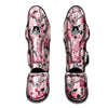 Floral Flower Pink Print Pattern Muay Thai Shin Guards-grizzshop