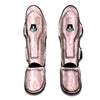 Floral Flower Pink Rose Print Pattern Muay Thai Shin Guards-grizzshop