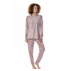 Floral Flower Pink Rose Print Pattern Women's Pajamas-grizzshop