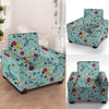 Floral Flower Print Armchair Cover-grizzshop