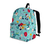 Floral Flower Print Backpack-grizzshop