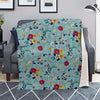 Floral Flower Print Blanket-grizzshop