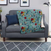 Floral Flower Print Blanket-grizzshop