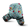 Floral Flower Print Boxing Gloves-grizzshop