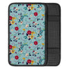 Floral Flower Print Car Console Cover-grizzshop