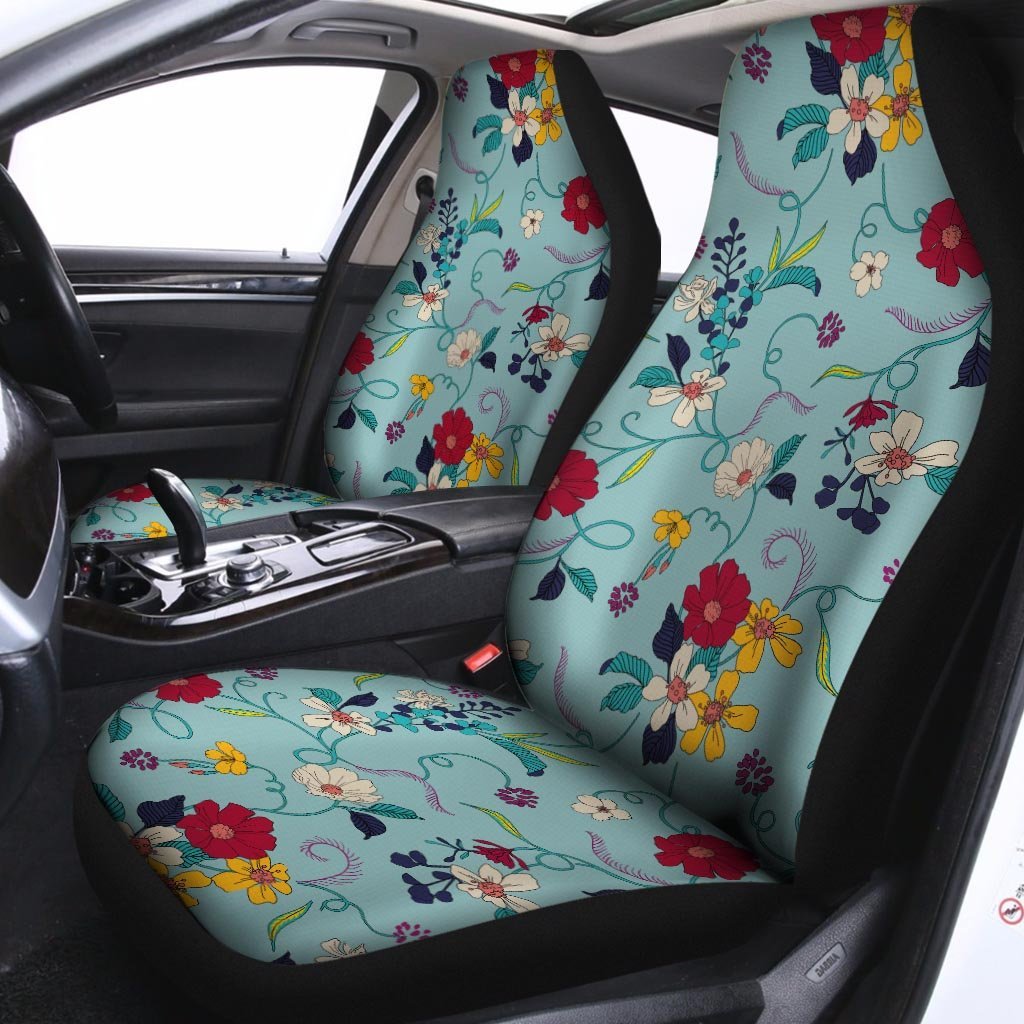 Floral Flower Print Car Seat Covers-grizzshop