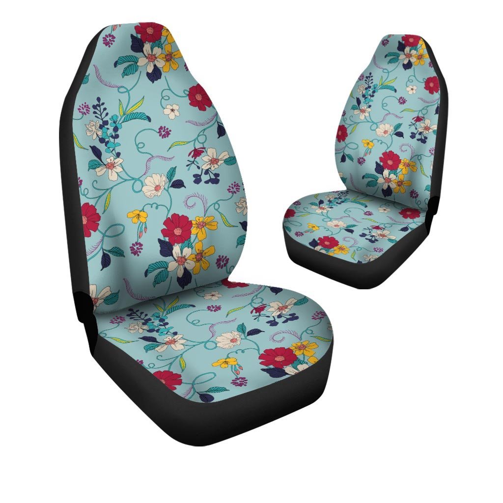 Floral Flower Print Car Seat Covers-grizzshop