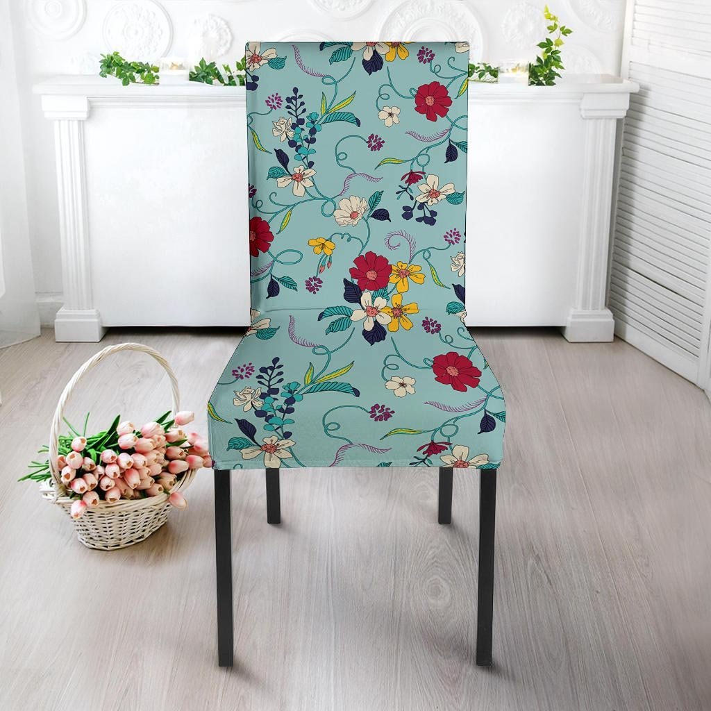 Floral Flower Print Chair Cover-grizzshop