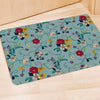 Floral Flower Print Door Mat-grizzshop