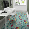 Floral Flower Print Floor Mat-grizzshop