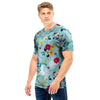 Floral Flower Print Men T Shirt-grizzshop