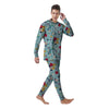 Floral Flower Print Men's Pajamas-grizzshop