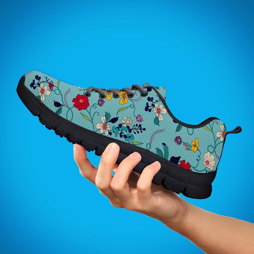Floral Flower Print Men's Sneakers-grizzshop