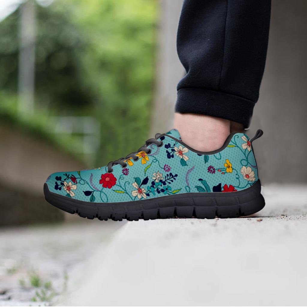 Floral Flower Print Men's Sneakers-grizzshop