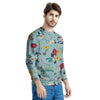 Floral Flower Print Men's Sweatshirt-grizzshop