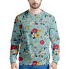 Floral Flower Print Men's Sweatshirt-grizzshop