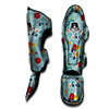 Floral Flower Print Muay Thai Shin Guard-grizzshop