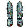 Floral Flower Print Muay Thai Shin Guard-grizzshop