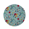 Floral Flower Print Round Rug-grizzshop