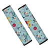 Floral Flower Print Seat Belt Cover-grizzshop