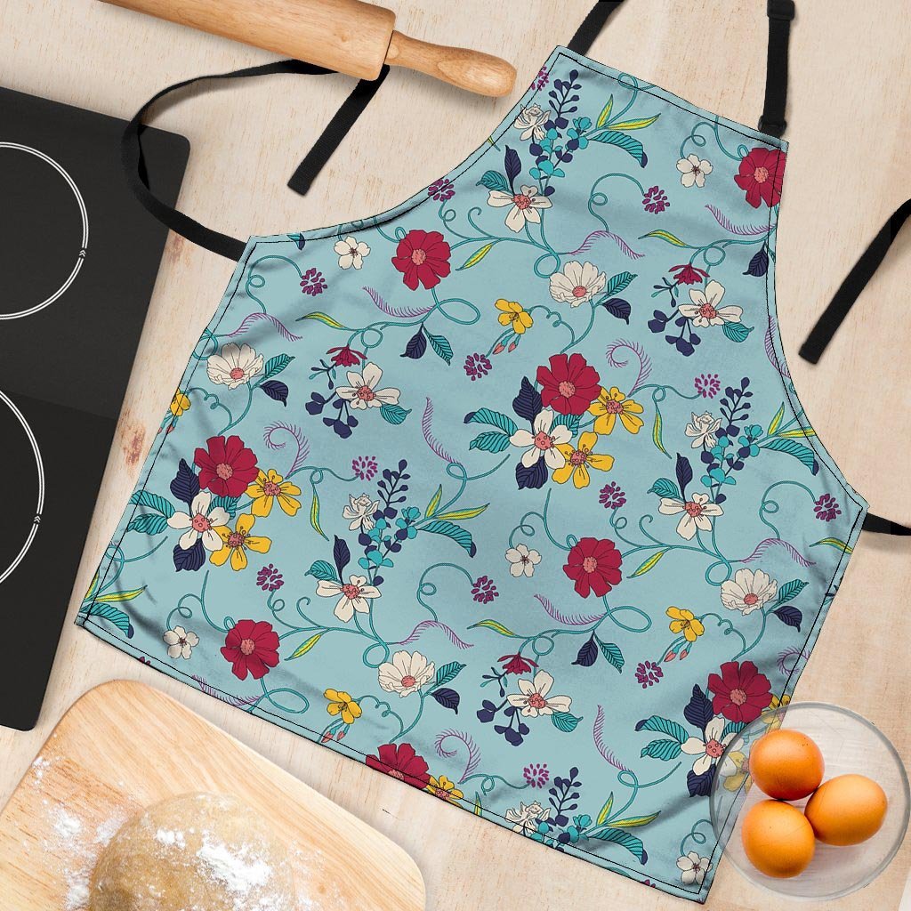 Floral Flower Print Women's Apron-grizzshop