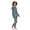 Floral Flower Print Women's Pajamas-grizzshop