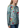 Floral Flower Print Women's Sweatshirt-grizzshop