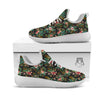 Floral Hawaiian Print Pattern White Athletic Shoes-grizzshop