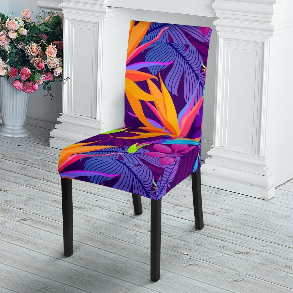 Floral Hawaiian Tropical Palm Leaves Pattern Print Chair Cover-grizzshop